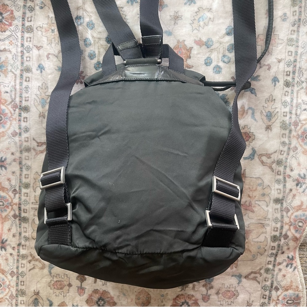 Prada Black Nylon Vintage Grey Backpack - Picture 3 of 16